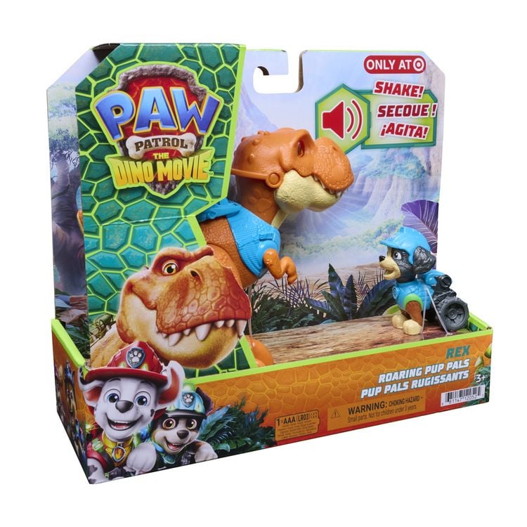 Produktbild: PAW Patrol: Der Dino Film, Roaring Pups, Rex-Figur & T-Rex-Dino Timmy