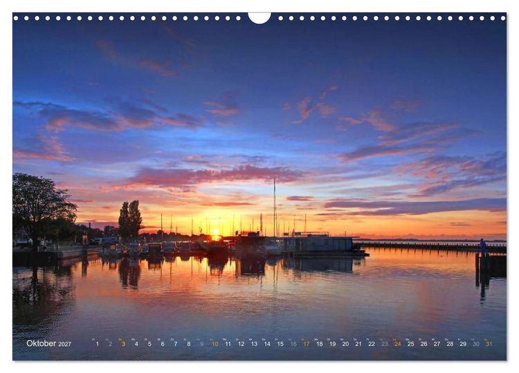 Produktbild: YACHTH&Auml;FEN AN DER OSTSEE (Wandkalender 2027 DIN A3 quer), CALVENDO Monatskalender
