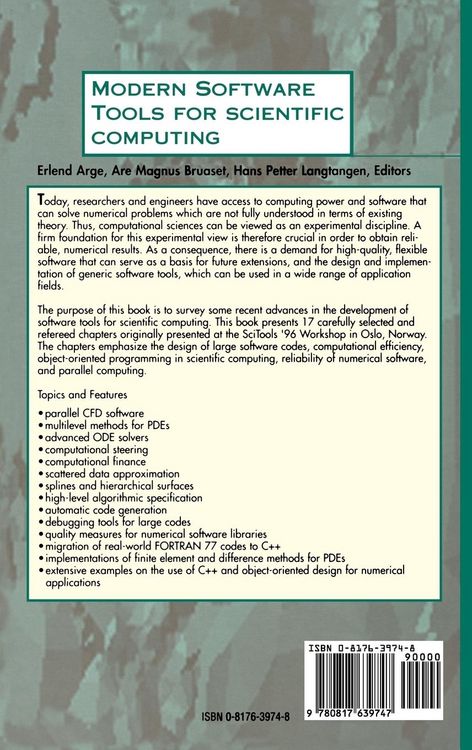 Produktbild: Modern Software Tools for Scientific Computing