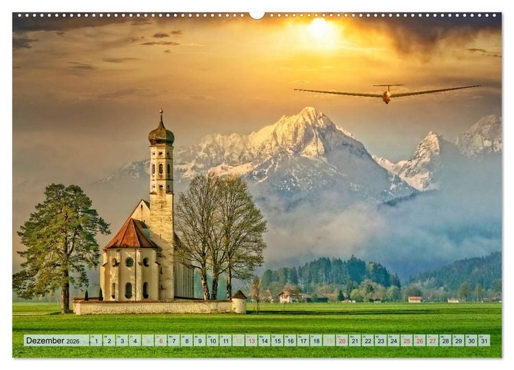 Produktbild: Segelflug, ein St&uuml;ck Freiheit (hochwertiger Premium Wandkalender 2026 DIN A2 quer), Kunstdruck in Hochglanz