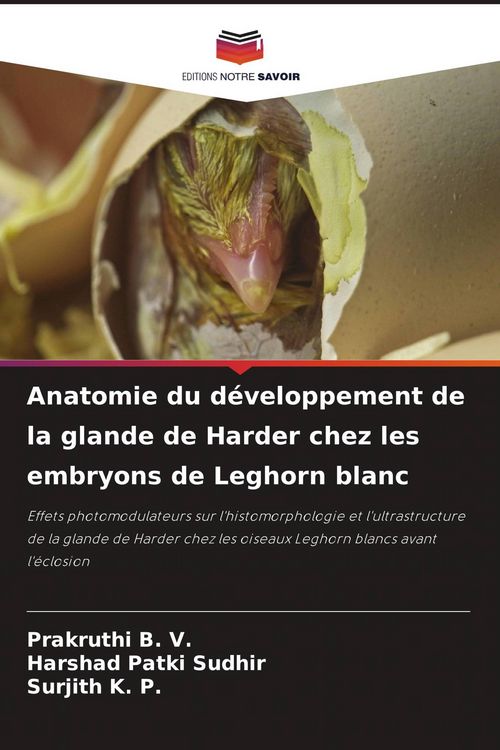 Produktbild: Anatomie du d&eacute;veloppement de la glande de Harder chez les embryons de Leghorn blanc