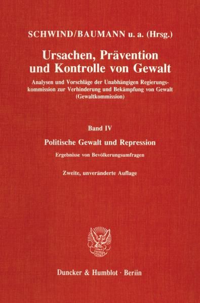 Produktbild: Ursachen, Pr&auml;vention und Kontrolle von Gewalt.