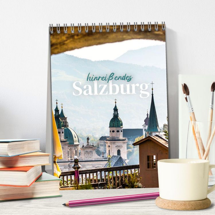 Produktbild: Hinrei&szlig;endes Salzburg (Tischkalender 2026 DIN A5 hoch), CALVENDO Monatskalender