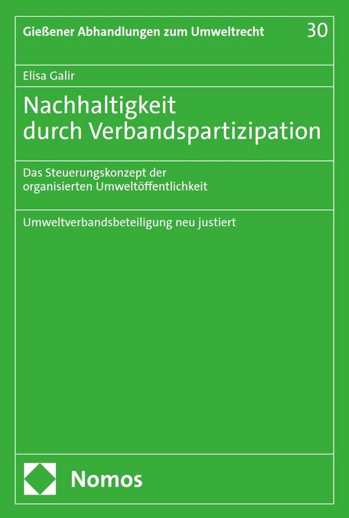 Produktbild: Nachhaltigkeit durch Verbandspartizipation