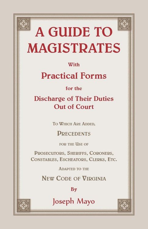 Produktbild: A Guide to Magistrates