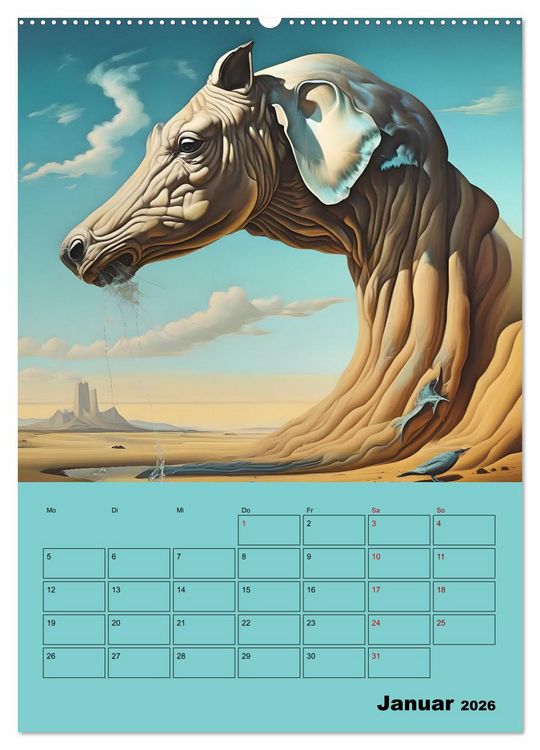 Produktbild: Surreale Fantasiewelten (hochwertiger Premium Wandkalender 2026 DIN A2 hoch), Kunstdruck in Hochglanz