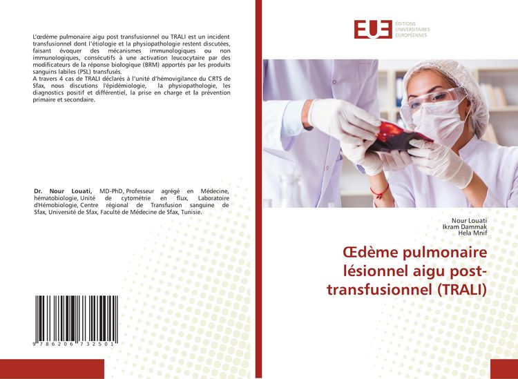 Produktbild: &iquest;d&egrave;me pulmonaire l&eacute;sionnel aigu post-transfusionnel (TRALI)