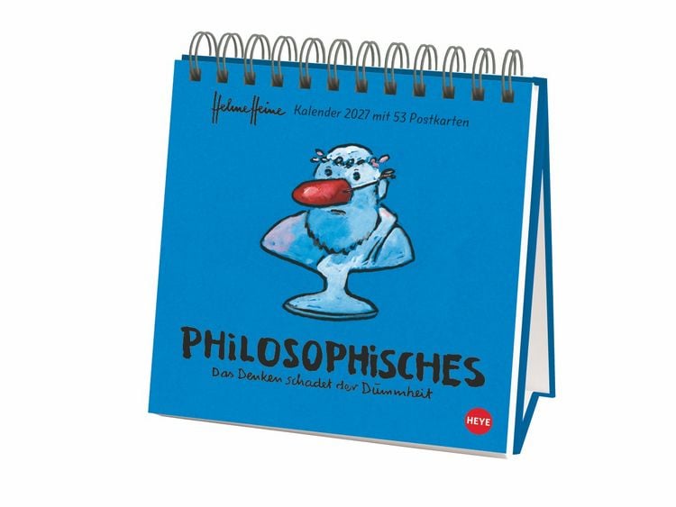 Produktbild: Helme Heine: Philosophisches Premium-Postkartenkalender 2027