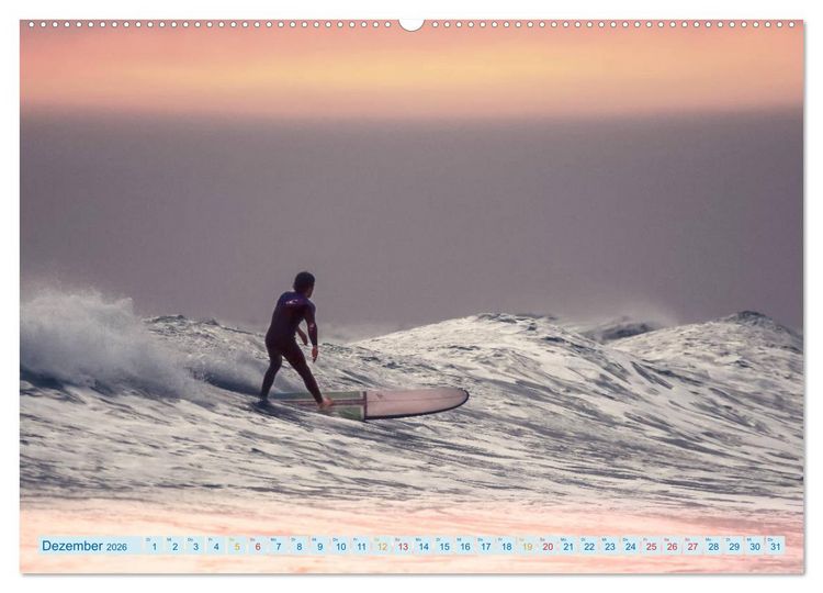 Produktbild: Surfen - so cool (Wandkalender 2026 DIN A2 quer), CALVENDO Monatskalender