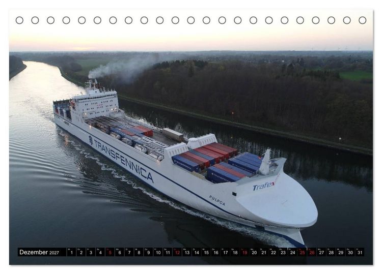 Produktbild: 100 Meter &uuml;ber Grund - Am Nord-Ostsee-Kanal (Tischkalender 2027 DIN A5 quer), CALVENDO Monatskalender