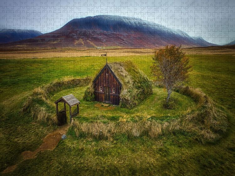 Produktbild: CALVENDO Puzzle Grafarkirkja | 1000 Teile Lege-Gr&ouml;&szlig;e 64x48cm Foto-Puzzle f&uuml;r gl&uuml;ckliche Stunden