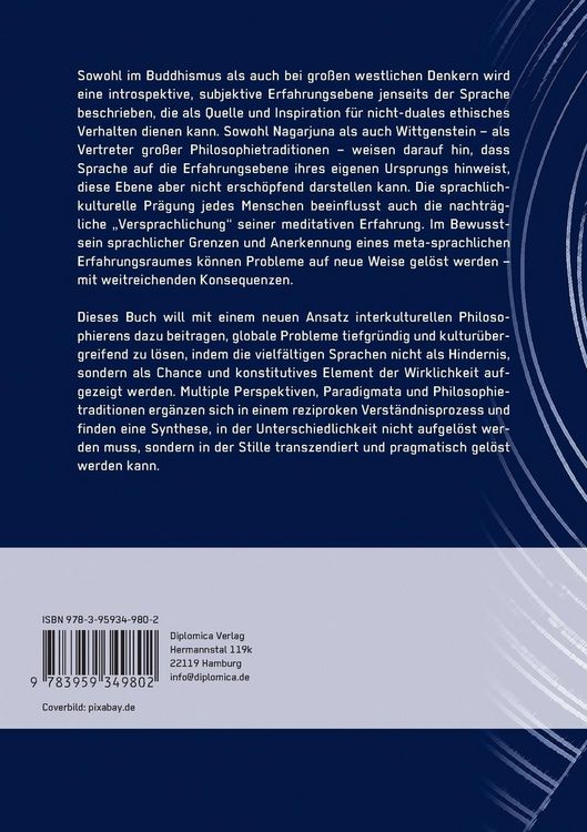 Produktbild: Sprache, Erkenntnis und Ethik bei Wittgenstein und Nagarjuna. Eine Untersuchung in komparativer Sprachphilosophie