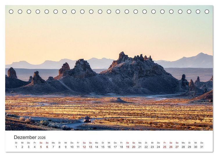 Produktbild: Kalifornien - The Golden State (Tischkalender 2026 DIN A5 quer), CALVENDO Monatskalender