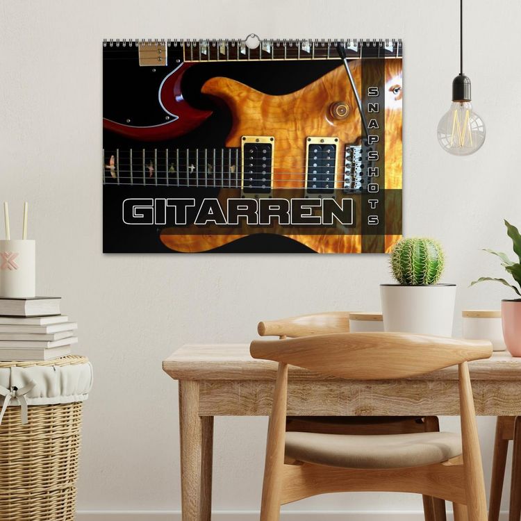 Produktbild: Gitarren Snapshots (Wandkalender 2026 DIN A3 quer), CALVENDO Monatskalender