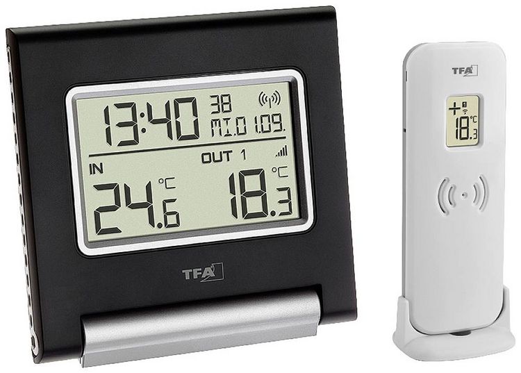 Produktbild: TFA Dostmann SPOT Funk-Thermometer digital Schwarz 30.3030.01