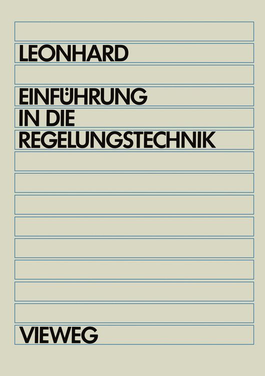 Produktbild: Einf&uuml;hrung in die Regelungstechnik