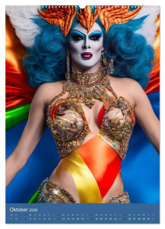 Produktbild: Drag Queens im Rampenlicht (hochwertiger Premium Wandkalender 2026 DIN A2 hoch), Kunstdruck in Hochglanz