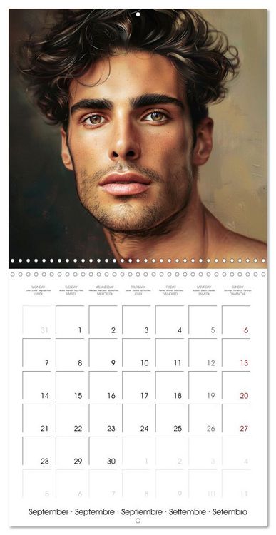 Produktbild: Men with irresistible charm (Wall Calendar 2026 12 &times; 12 Inch) CALVENDO 12 Month Wall Calendar