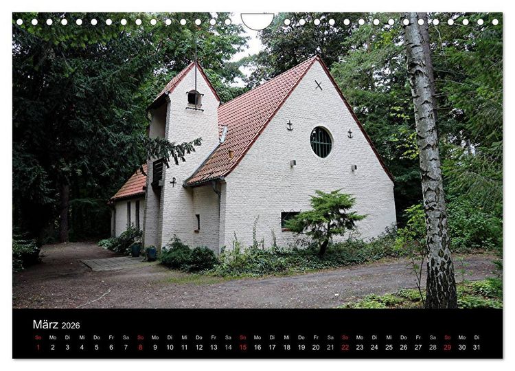 Produktbild: Evangelische Kirchen um Potsdam 2026 (Wandkalender 2026 DIN A4 quer), CALVENDO Monatskalender