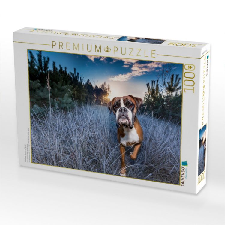 Produktbild: CALVENDO Puzzle Frostiger Sonnenaufgang | 1000 Teile Lege-Gr&ouml;&szlig;e 64x48cm Foto-Puzzle f&uuml;r gl&uuml;ckliche Stunden