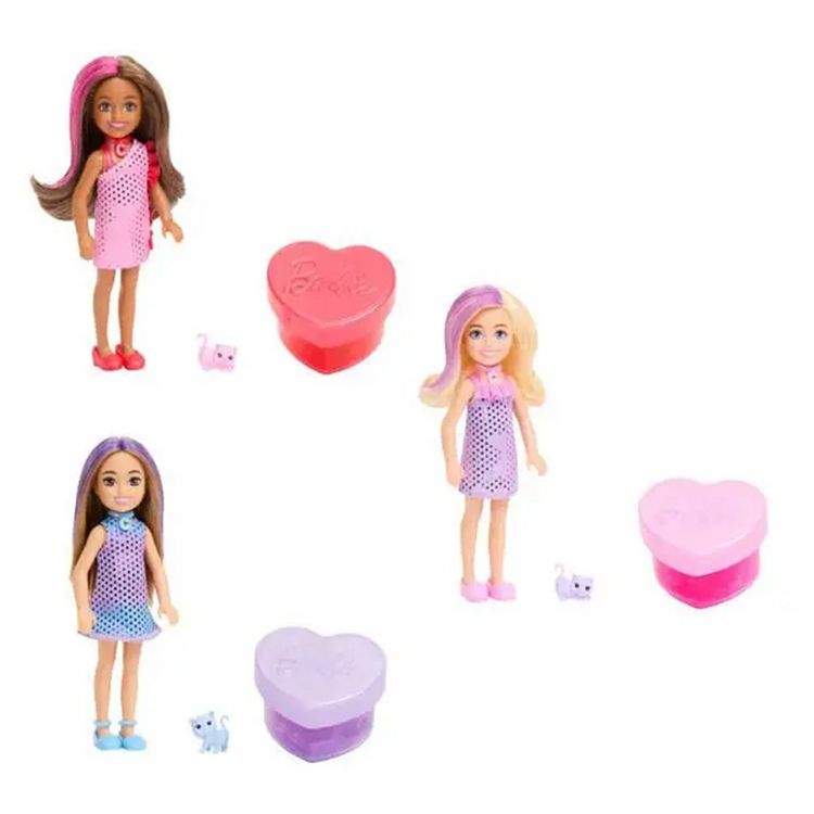 Produktbild: Barbie Chelsea Party Unboxed Glam Party 3fach sortiert