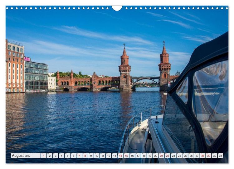 Produktbild: Bootscharter nach Berlin (Wandkalender 2027 DIN A3 quer), CALVENDO Monatskalender