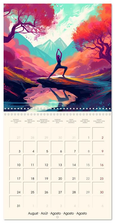 Produktbild: Never Forget Yoga (Wall Calendar 2026 12 &times; 12 Inch) CALVENDO 12 Month Wall Calendar