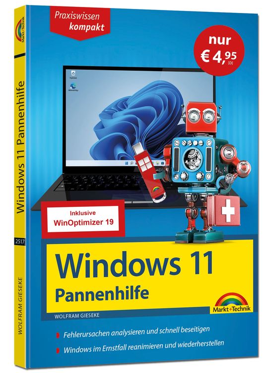 Produktbild: Windows 11 Pannenhilfe - Sonderausgabe inkl. WinOptimizer 19 Software -