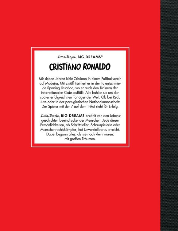 Produktbild: Cristiano Ronaldo &ndash; Little People, BIG DREAMS (Deutsche Ausgabe)