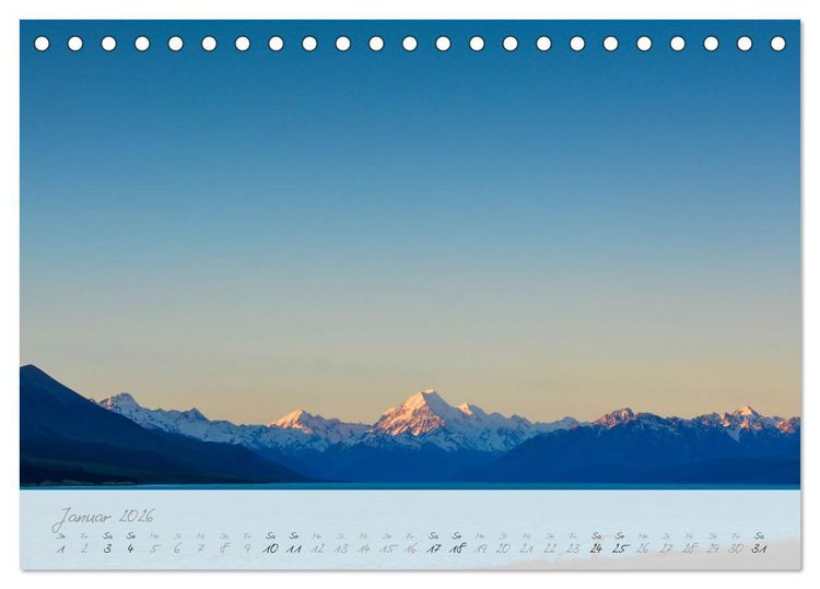 Produktbild: Neuseeland von Nord bis S&uuml;d (Tischkalender 2026 DIN A5 quer), CALVENDO Monatskalender