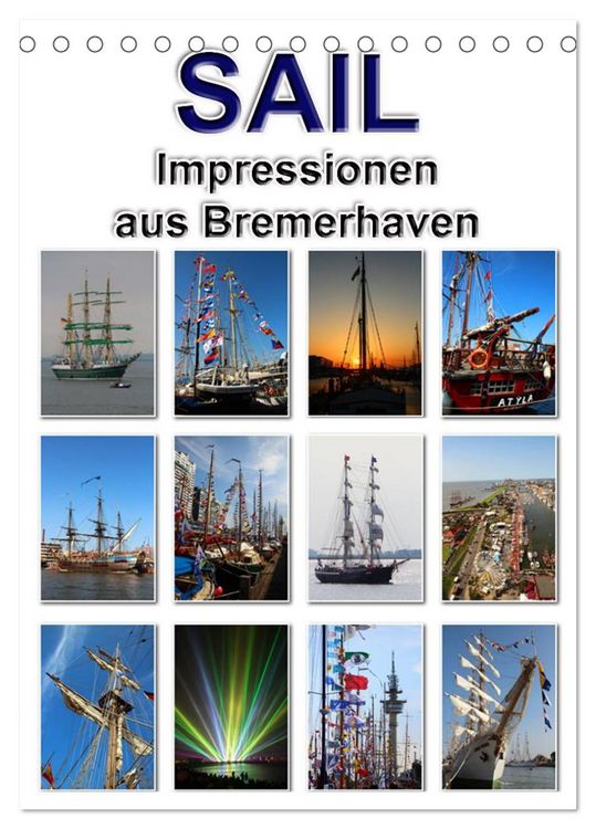 Produktbild: Sail - Impressionen aus Bremerhaven (Tischkalender 2026 DIN A5 hoch), CALVENDO Monatskalender