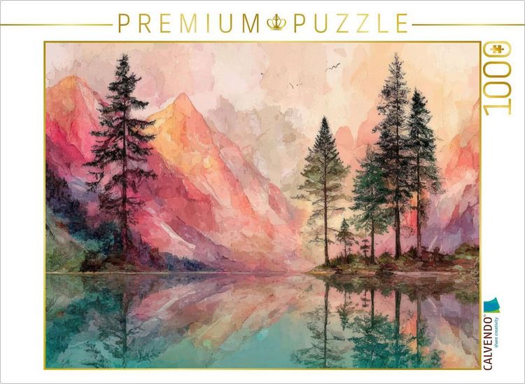 Produktbild: CALVENDO Puzzle Farbspiel der Berge | 1000 Teile Lege-Gr&ouml;&szlig;e 64x48cm Foto-Puzzle f&uuml;r gl&uuml;ckliche Stunden