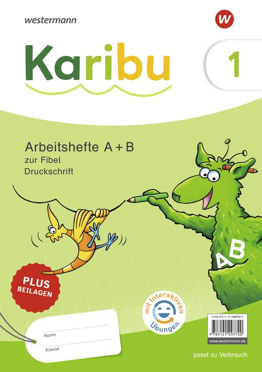 Bild vom Artikel Karibu - Paket Arbeitshefte 1 (Teil A und B) Druckschrift zur Fibel Verbrauch - mit interaktiven Übungen vom Autor 