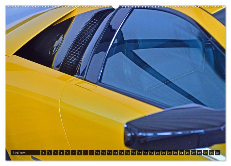 Produktbild: DER GELBE STIER - Lamborghini Murci&eacute;lago (hochwertiger Premium Wandkalender 2025 DIN A2 quer), Kunstdruck in Hochglanz