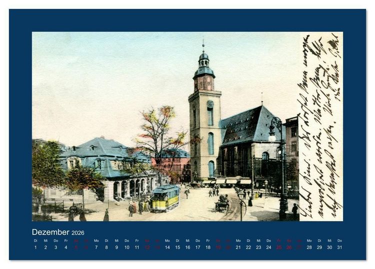 Produktbild: Historisches Frankfurt am Main von 1888 bis 1918 (Tischkalender 2026 DIN A5 quer), CALVENDO Monatskalender
