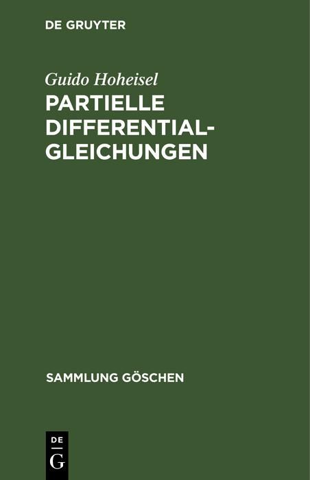 Produktbild: Partielle Differentialgleichungen