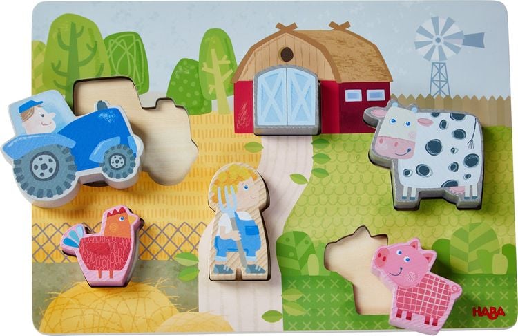 Bild vom Artikel HABA - Holzpuzzle Auf dem Bauernhof vom Autor 