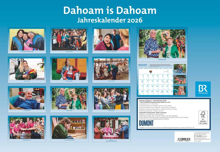 Produktbild: Dahoam is Dahoam 2026 - Broschürenkalender - Wandkalender - mit Jahresplaner - Format 42 x 29 cm