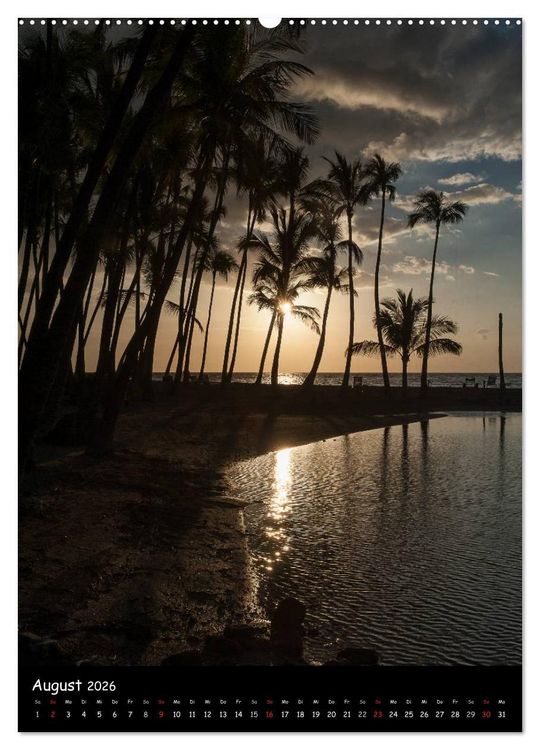 Produktbild: Hawaiian Sunsets (hochwertiger Premium Wandkalender 2026 DIN A2 hoch), Kunstdruck in Hochglanz