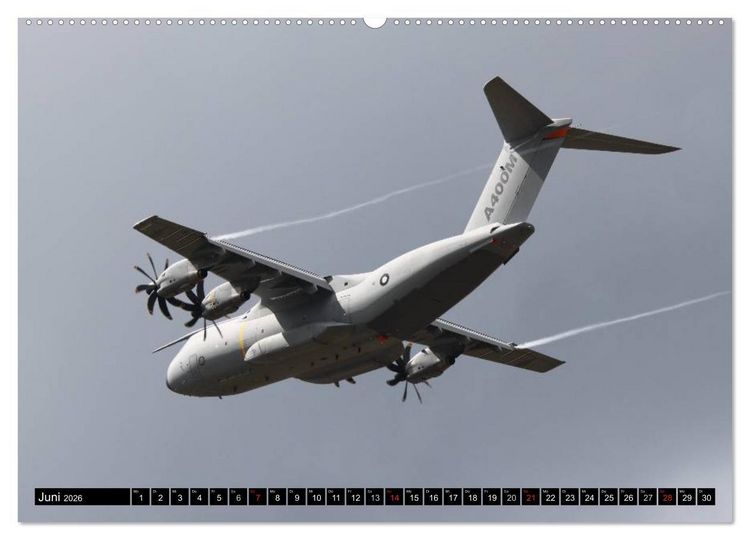 Produktbild: Augenblicke in der Luft: Airbus A400M (hochwertiger Premium Wandkalender 2026 DIN A2 quer), Kunstdruck in Hochglanz