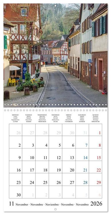 Produktbild: Worth a Visit - Romantic Cities in Germany (Wall Calendar 2026 12 &times; 12 Inch) CALVENDO 12 Month Wall Calendar