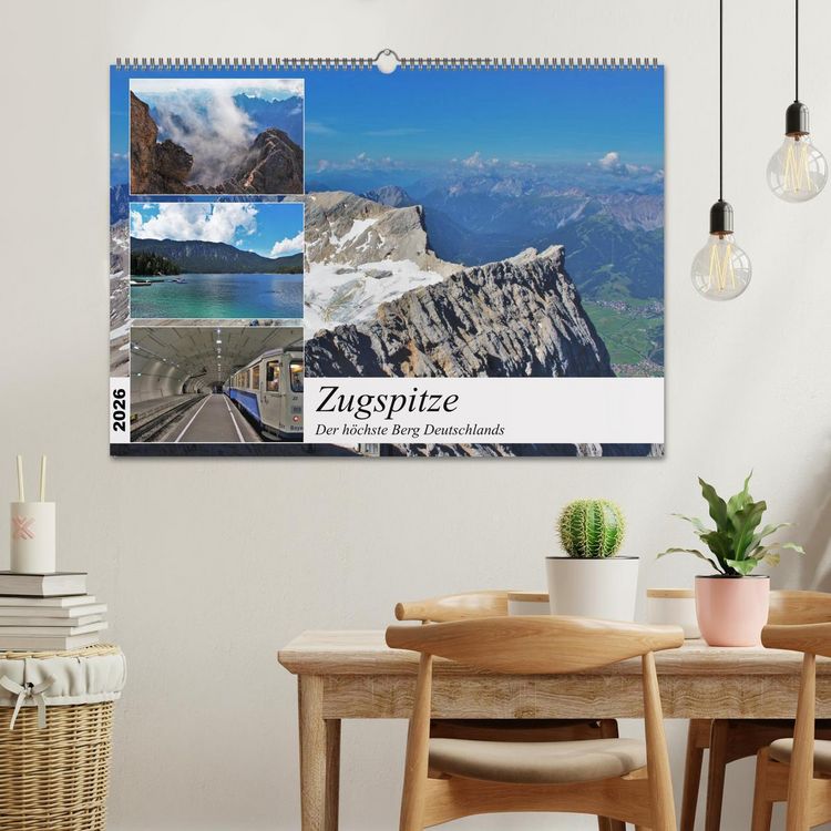 Produktbild: Zugspitze - Der h&ouml;chste Berg Deutschlands (Wandkalender 2026 DIN A2 quer), CALVENDO Monatskalender