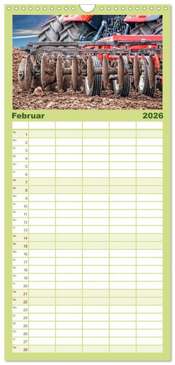 Produktbild: Familienplaner 2026 - Landwirtschaft - Hightech und Handarbeit mit 5 Spalten (Wandkalender, 21 x 45 cm) CALVENDO