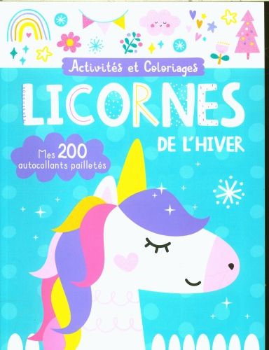 Produktbild: Licornes de l'hiver : activit&eacute;s et coloriages