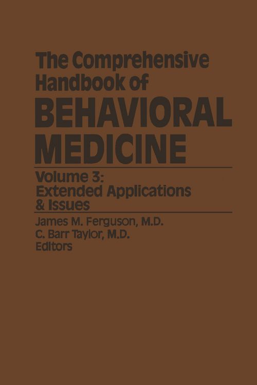 Produktbild: The Comprehensive Handbook of Behavioral Medicine