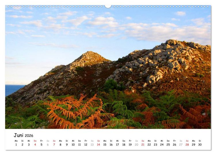 Produktbild: Camino Portugues - Jakobsweg (hochwertiger Premium Wandkalender 2026 DIN A2 quer), Kunstdruck in Hochglanz