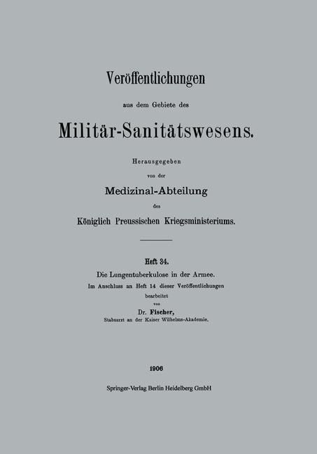 Produktbild: Die Lungentuberkulose in der Armee