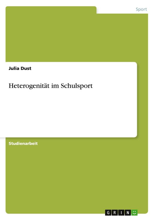 Produktbild: Heterogenit&auml;t im Schulsport