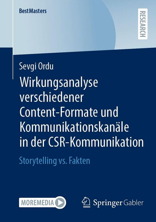 Produktbild: Wirkungsanalyse verschiedener Content-Formate und Kommunikationskan&auml;le in der CSR-Kommunikation
