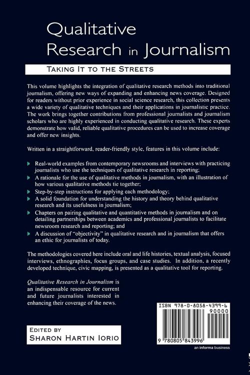Produktbild: Qualitative Research in Journalism